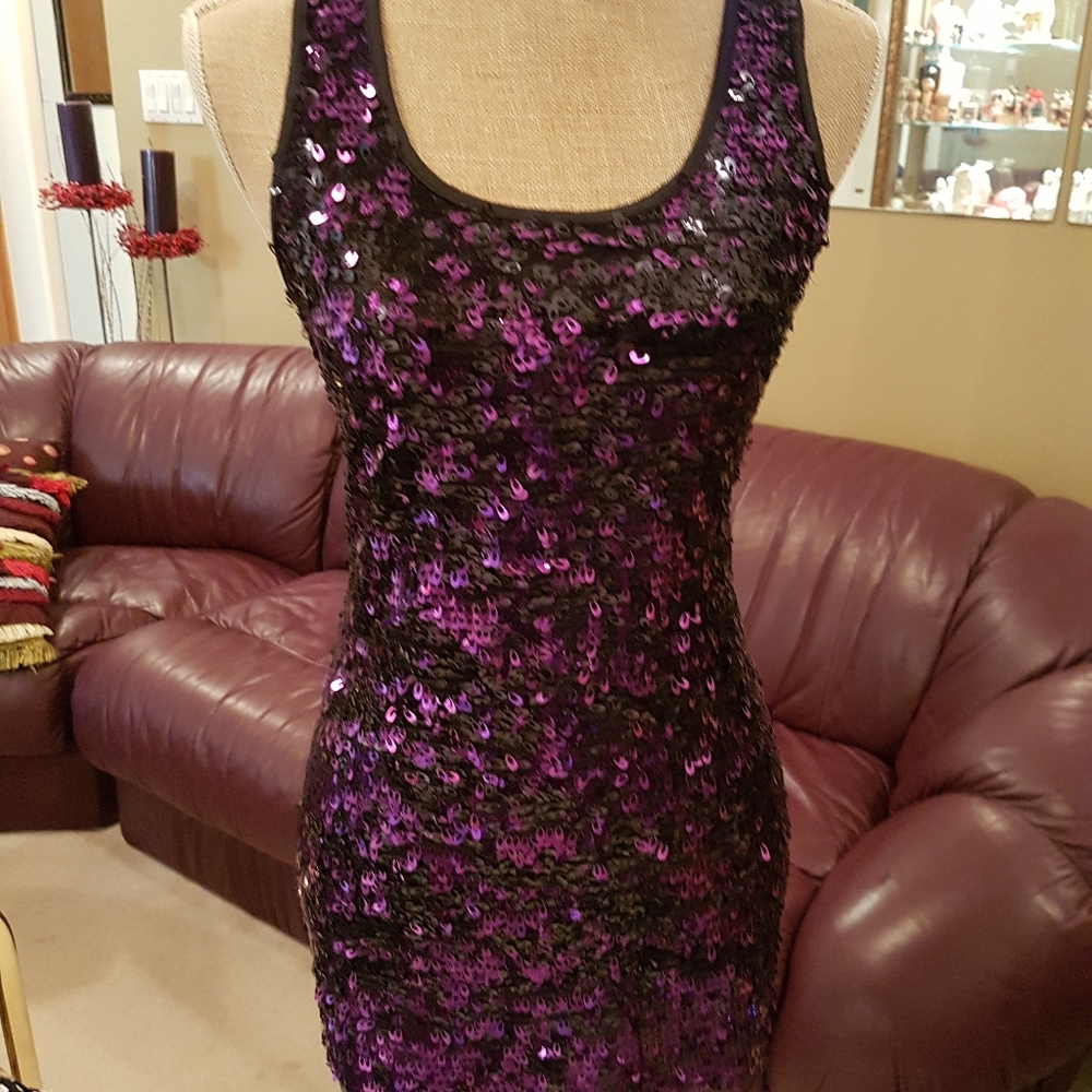 Sz M. Forever 21 Sequined Sleeveless Mini Dress